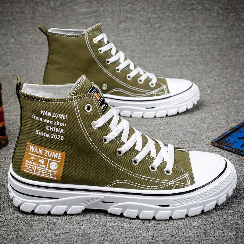 Men’s High-Top Canvas Sneakers