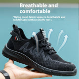 Women Safety Shoes Large Size Steel Toe Sneakers
