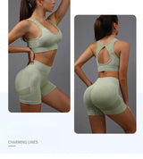 Women Fitness Vest & Shorts Set