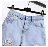 Summer Women's High Waist Cowboy Denim Shorts