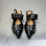 Women Flats – Pointed Toe Slingback Designer Shoes