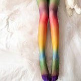 Women Colorblock Pantyhose