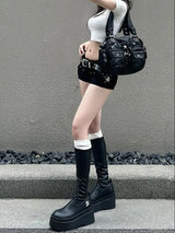 Women's High Waist Denim Shorts