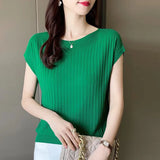 Women Summer Knit Blouse 2025