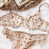 Women Mesh Bikini Lingerie Set