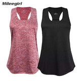 Women Sleeveless Yoga Tank Top Quick Dry Workout Shirt