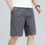 Plus Size Men's Cotton Knee Shorts – Summer Casual
