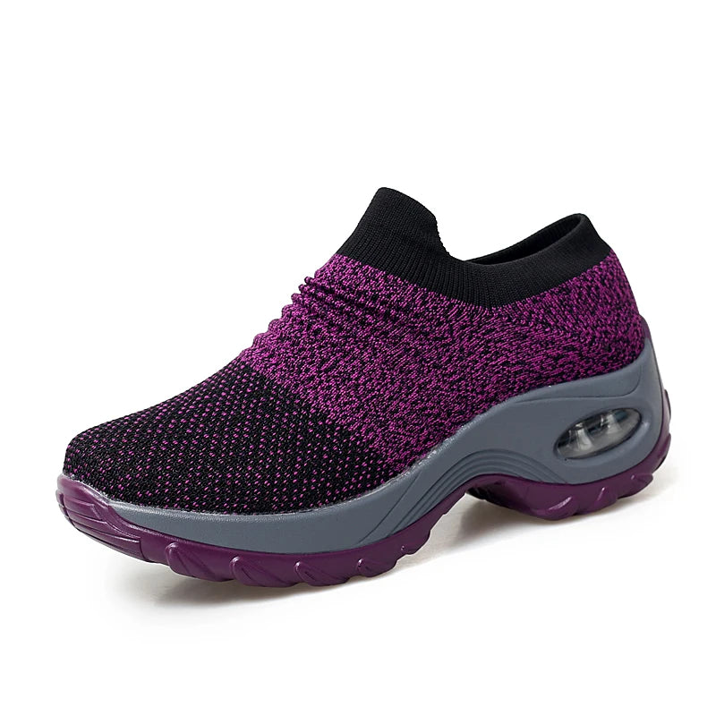 Women Sneakers Breathable Mesh Platform Shoes