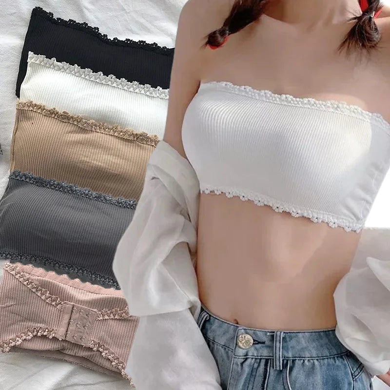 Women Strapless Tube Bralette