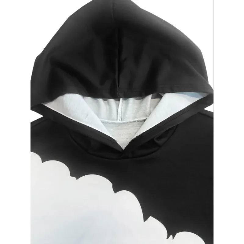 Plus Size Women's Printed Hoodie – 1XL-5XL Casual Wear