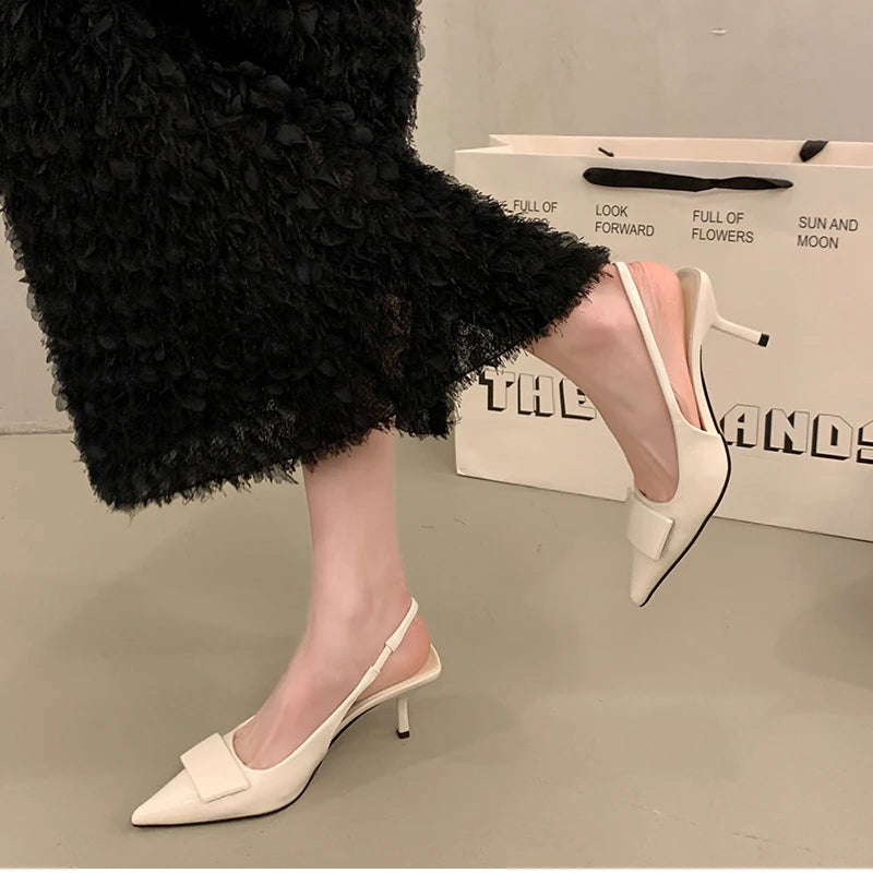 Pointed Toe Slingback Heels – Summer 2025