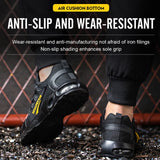 Men Air Cushion Steel Toe Safety Sneakers