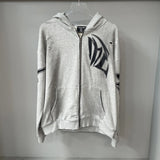 Men Rhinestone Zipper Hoodie