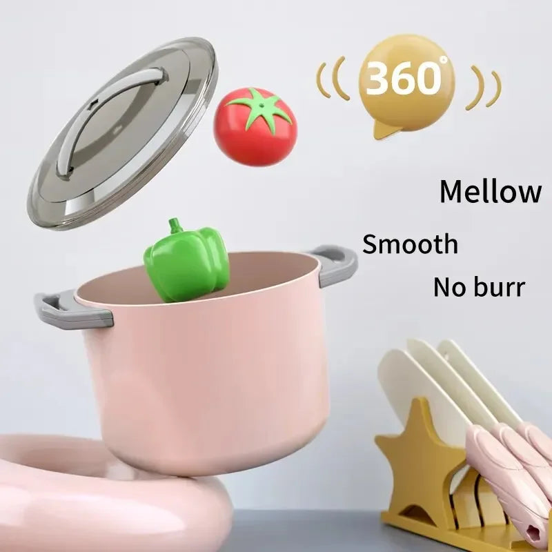 Kids Pretend Play Kitchen Cooking Set