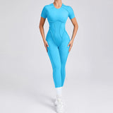 Women Backless Yoga Jumpsuit