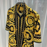 Men Silk Button Down Shirt