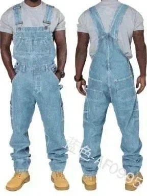 Men's Plus Size Denim Overalls 2025