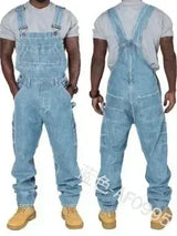 Men's Plus Size Denim Overalls 2025