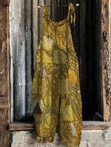 Women Abstract Print One-Piece Shorts