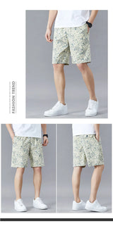 Plus Size Men's Cotton Knee Shorts – Summer Casual