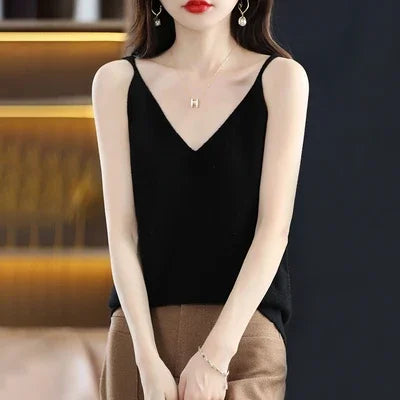 Knitted Summer V-Neck Tank