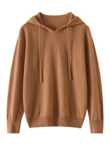 Women's 100% Cashmere Hooded Sweater