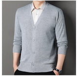 Men V-Neck Knit Cardigan