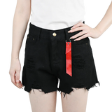 Women’s 3PCS High Waist Ripped Denim Shorts