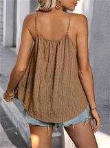 Pleated Sleeveless Vest