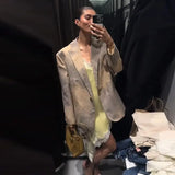 Women Lace Patchwork Dress Jacket Set