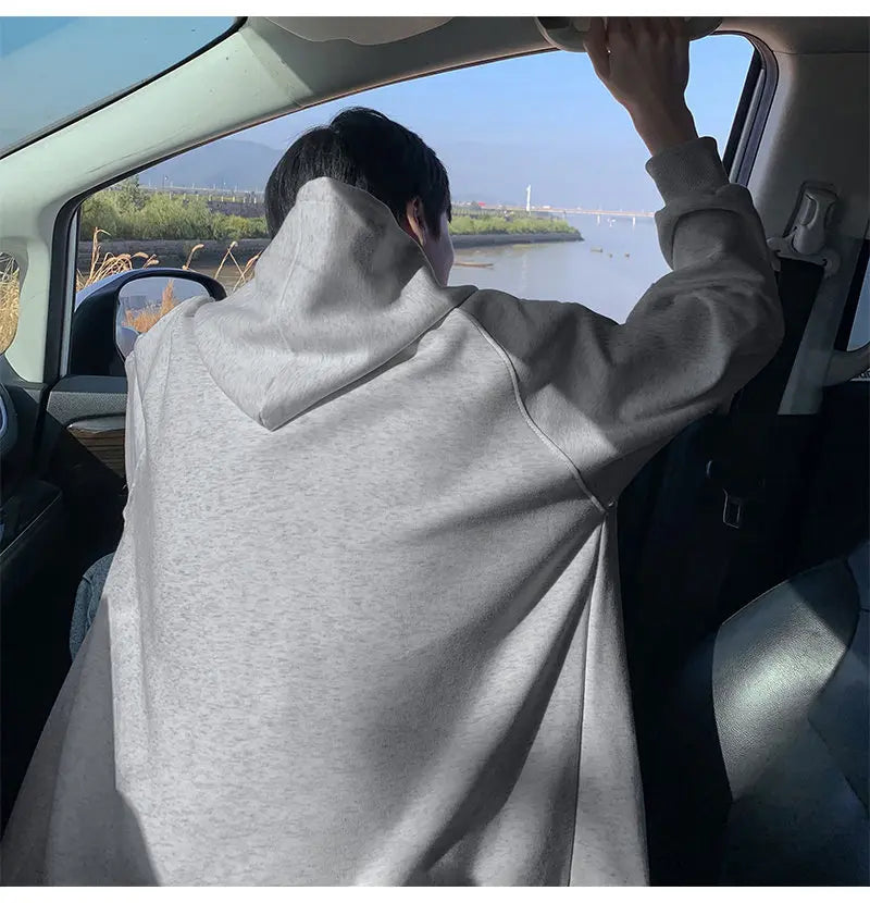 Plus Size Men’s Zip-Up Hoodie