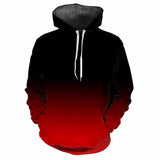 Men’s Gradient 3D Print Hoodie