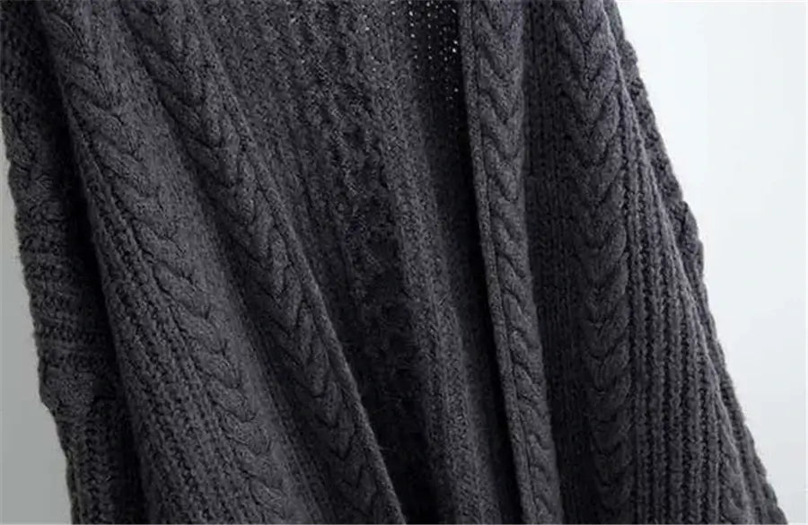 Women Hollow V-Neck Knit Cardigan