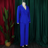 Women Plus Size Long Sleeve Pants Set