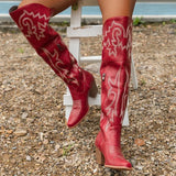 Western Cowboy Knee High Boots – 2025