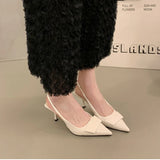 Pointed Toe Slingback Heels – Summer 2025