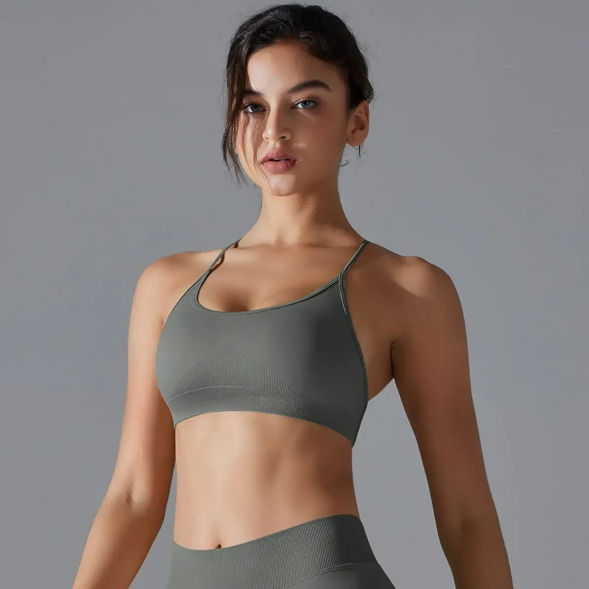 Women Quick Dry Cross Back Sports Bra