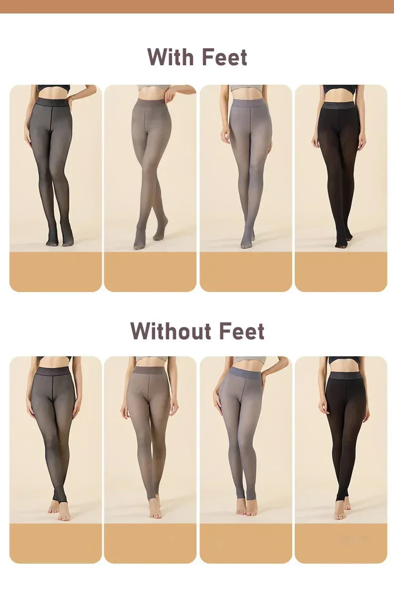 Women Thermal Fleece Velvet Tights