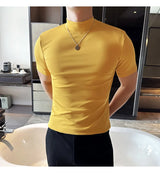 Men Korean Slim Fit Turtleneck Tee