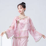 Classical Dance Tie-Dye Blouse