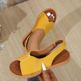 Women Open Toe Flat Sandals Summer Casual