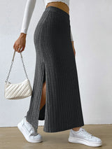 Women Sweater Midi Skirt 2025