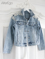 Women’s Pink & Blue Casual Denim Jacket