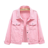 Pure Color Women's Denim Jacket