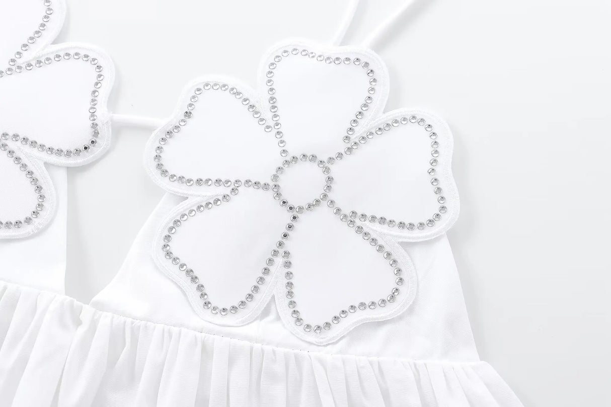 Rhinestone Backless Cami