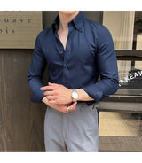 Men Slim Striped Shirt