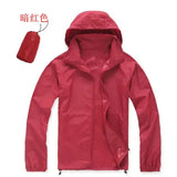 Women Lightweight Waterproof Hooded Windbreaker