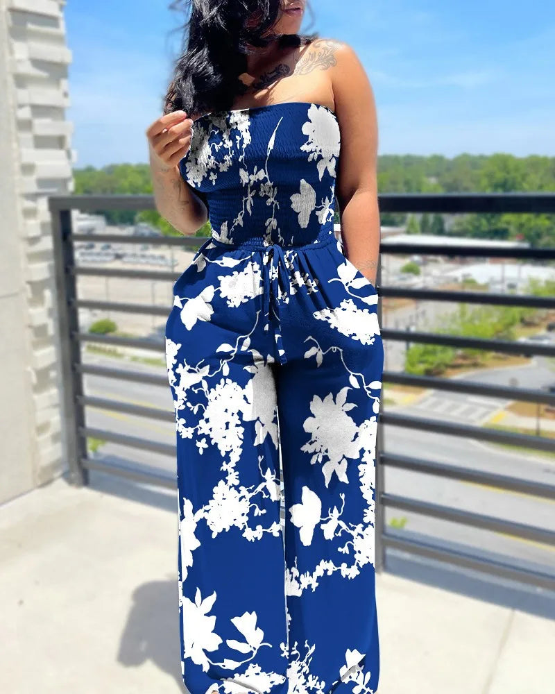 DotBella™ – Polka Dot Off Shoulder Jumpsuit (Playful, Retro & Summer-Ready)