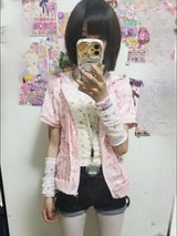 Kawaii Cartoon Hooded Summer Short Jacket