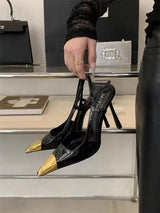 Metal Square Toe Stiletto Pumps – Summer 2025